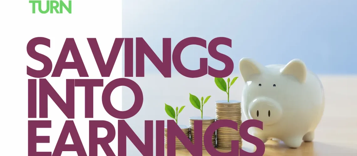 save and earn bonuses and commission pig with money growing plants